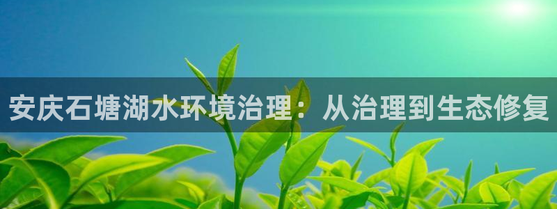 凯发k8全球最大的娱乐平台：安庆石塘湖水环境治理：从治理到生态修复